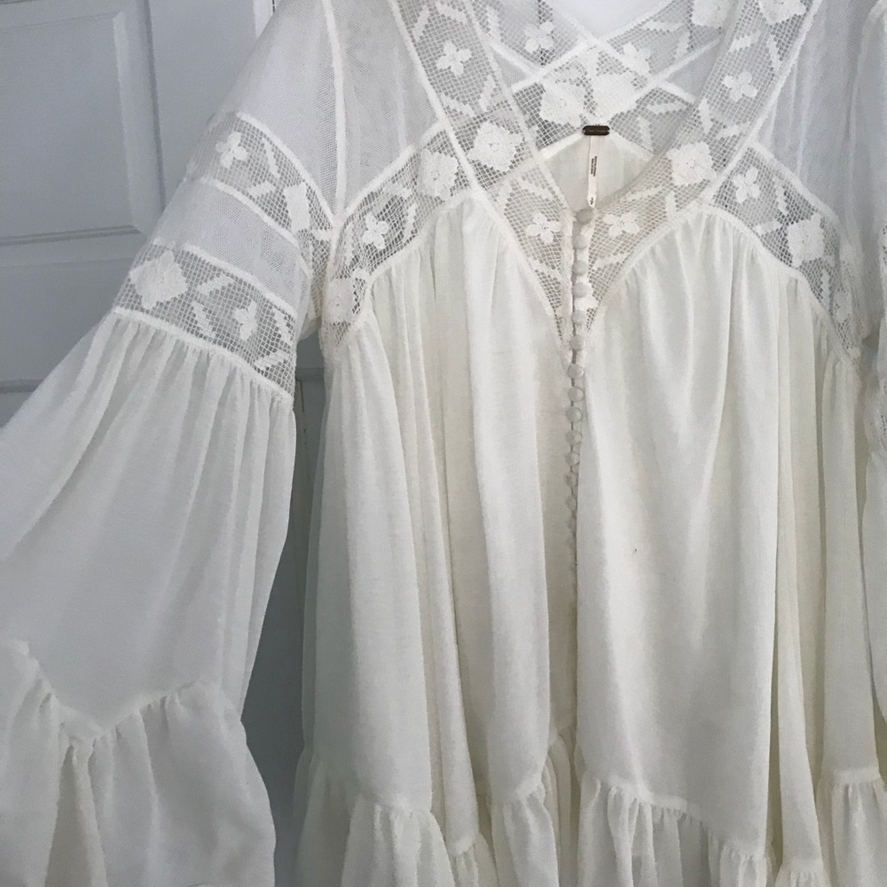 Free People White Blouse